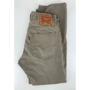 Levis 559 Jeans Mens 30x30 Beige Relaxed Straight 100% Cotton Denim Pants